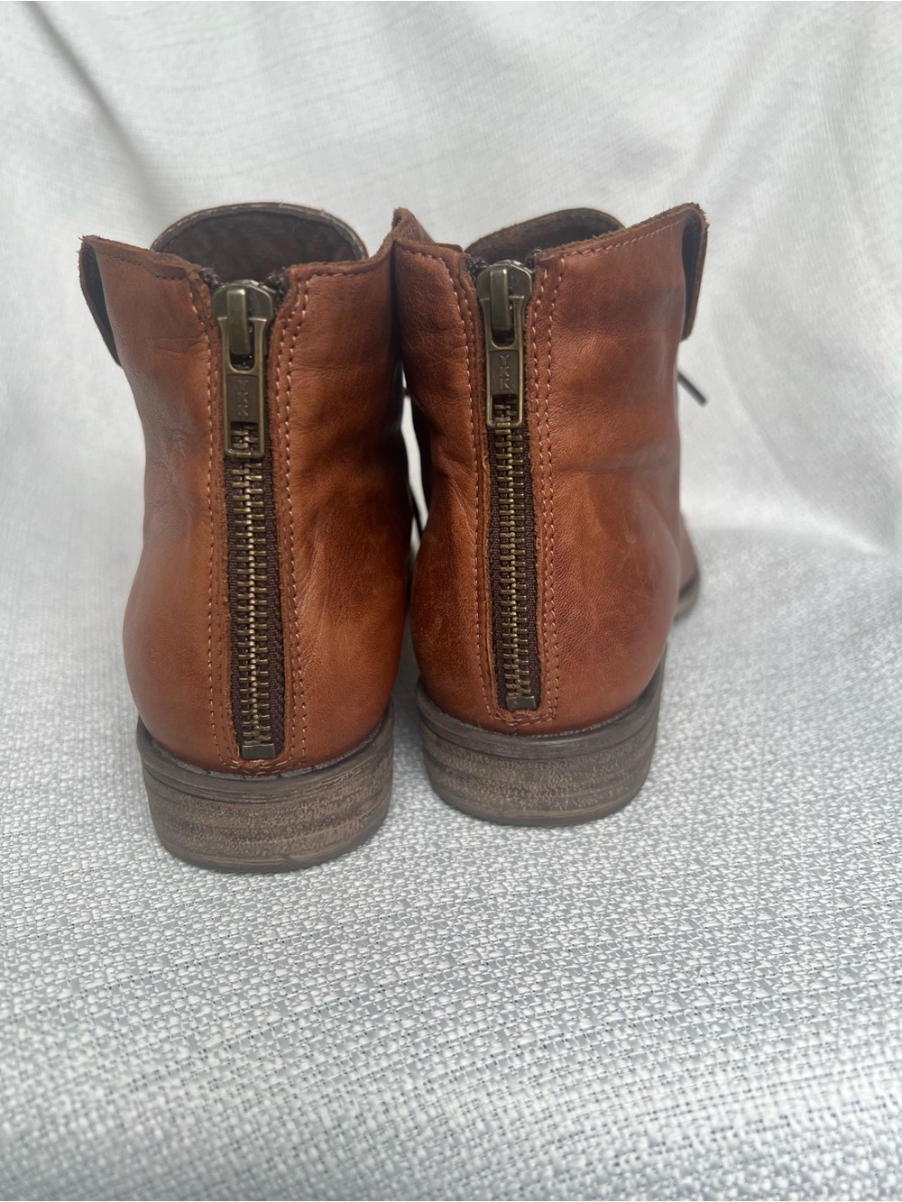 Miz Mooz Brown Leather Lace-Up Ankle Boots Women’s - Picture 9 of 16